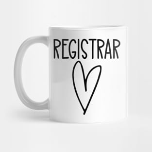 Registrar Heart Mug